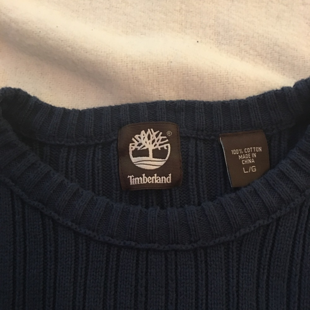 Timberland, Dark Blue, 100% Cotton, Men’s Sweater